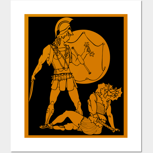 Achilles & Penthesilea Wall Art by BelladonnaBravado